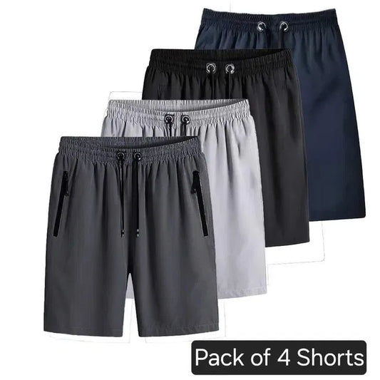 Combo of 4 Men’s Stretchable Cotton Shorts – Soft, Breathable & Comfortable Everyday Wear